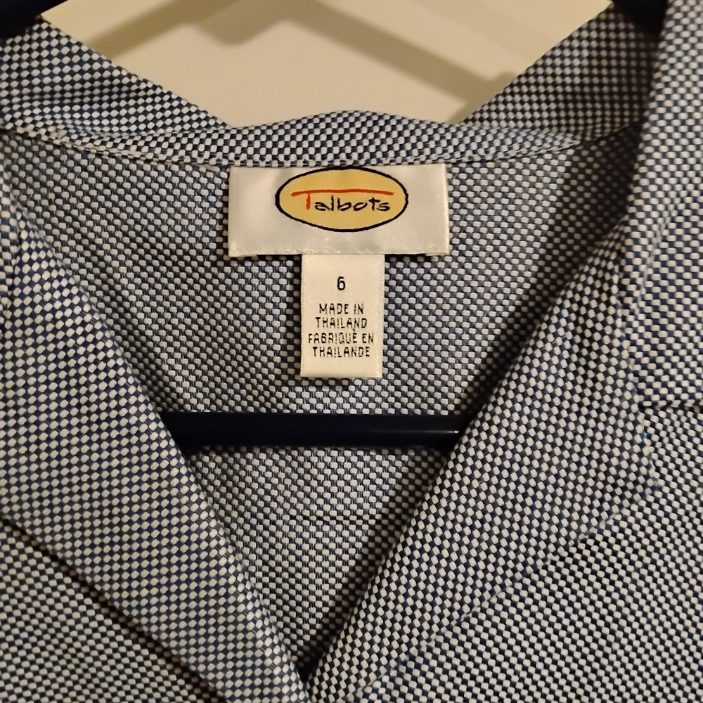 Talbots Checkered Button Down Shirt - image 3